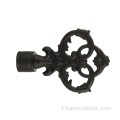 Black European and American Style Curtain Rod